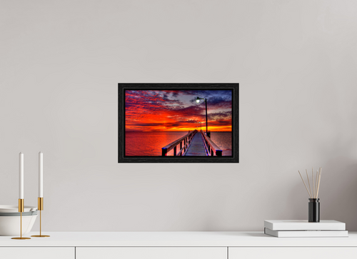 13 x 8″, Floater Frame Dock at Sunset - Daphne, AL